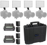 Dracast Kit Iluminare Dracast LED240 X Series On-Camera Bi-Color 4 Lampi cu Valiza Rigida