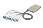 DIGITUS Tavă de îmbinare a fibrelor optice cu 12 pigtail-uri LC colorate (UPC), MM OM4 50/125, 2 m, LSZH (A-96533-02-UPC-4)