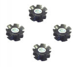 Author Kormánycsőbe csillag (rózsa) ALU. villához 1 (22, 2mm), FEKETE