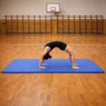 FD Saltea gimnastică EVA 210×110 cm albastră, suprafață netedă/ (8594214030950)