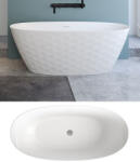 Niagara Wellness KYRA fényes fehér szabadonálló kád