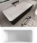 Niagara Wellness ILDA-R matt b&w szabadonálló kád