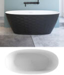 Niagara Wellness KYRA matt b&w szabadonálló kád