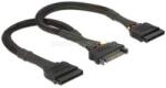 Delock SATA tápkábel 15 tűs anya > 2 x SATA 15 tűs apa 25 cm (DL60135) (DL60135)