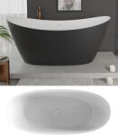 Niagara Wellness LEXIE matt b&w szabadonálló kád