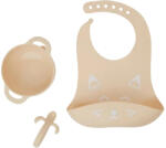 Babymoov Kit Firsty ISY szilikon étkészlet 3 db-os Fox