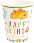  Happy Birthday dínó party pohár 10db
