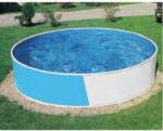 Azuro acélfalú kör medence blue/white Ibizakék 2, 4x0, 9m