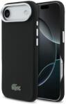 Lacoste Iconic Petit Pique Metal Logo MagSafe Tok iPhone 17 Air Készülékhez Fekete