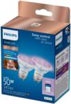 Philips Smart LED WFB 50W GU10 GLASS RGB, 2 db