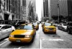 MÉDIA Media "Városok 75" Vászonfestmény, Taxi New York-ban, 90 x 60 cm (TABIMG7046)