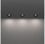 EGLO 902274 - 3 db-os SALABATE fürdőszobai süllyesztett LED lámpakészlet, 4, 9W/230V, átm. 8, 8cm, IP65, fekete 902274 (EG902274)
