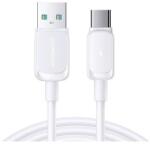JOYROOM adatkábel, usb - type-c, 3a, gyorstöltő, 120cm, törésgátló, fehér (S-AC027A14_1.2M_WHITE)