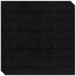 HOZRO 20 db-os HOZRO öntapadós 3D tapéta szett, téglautánzat modell, 10, 78 négyzetméteres terület, modern dizájn, nagyon könnyen felszerelhető, fekete (TAPET5-20BUC)