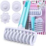 Cake Land Többfunkciós sodrófa tészta vágásához, Cake Land, 4 féle forma, állítható szélesség 1, 5-12 cm, 16, 5x14x3, 5 cm (1738)