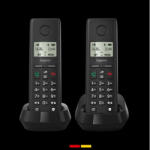 Gigaset DECT telefon, PURE 200 Duo, fekete (L36852-H3106-S201) - wincity