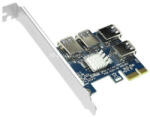  Splitter PCI-E x1 to 4xUSB 3.0 OEM (PCIS4)