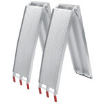 AVRamps Összecsukható felhajtó rámpa 215 cm 680 kg/ pár teherbírás 2 db rámpa motor, quad, kis traktor, munkagép, fűnyíró számára