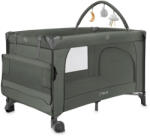 Momi Patut pliabil cu doua nivele si masuta de infasat, 60x120 cm, Momi, Belove Plus - Green (LOZE00025)