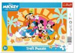 Trefl Puzzle in rama Trefl din 15 piese - Mickey Mouse si prietenii Puzzle