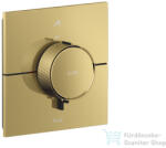 Hansgrohe AXOR SHOWERSELECT ID Square falsík alatti termosztátos kád/zuhany csaptelep biztonsági kombinációval, polírozott arany hatású 36753990 (36753990)