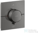 Hansgrohe AXOR SHOWERSELECT ID Square falsík alatti termosztátos kád/zuhany csaptelep biztonsági kombinációval, polírozott fekete króm 36753330 (36753330)