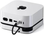 Satechi Suport Satechi si Hub pentru Mac, Mini, M4 cu slot SSD ST-GNMMES (Alb) (ST-GNMMES)