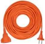 Solight Hosszabbító kábel csatlakozóval 1 aljzattal - 25m, 2x1, 5, narancs