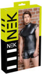 NEK - szegecses, necc betétes férfi felső (fekete) - szexshop - 21 990 Ft