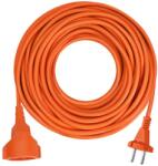 Solight Hosszabbító kábel csatlakozóval 1 aljzattal - 10m, 3x1, 5, narancs