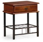 Halmar Fiona éjjeliszekrény, cseresznye / fekete