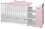 Lorelli Multi kombi ágy 190x72 - White Orchid Pink - aprotalpak