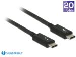 Delock Thunderbolt 3 USB-C összekötő kábel 1, 5m fekete (84846) (d84846)