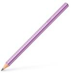 Faber-Castell Grafitceruza, B, háromszögletű, FABER-CASTELL Sparkle Jumbo , metál lila (111663) - fodicoaruhaz