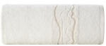 Eurofirany Karin pamut törölköző fényes cérnával szőtt díszítéssel Krémszín 70x140 cm