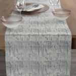EUROFIRANY Alina jacquard asztali futó Ezüst 40x140 cm