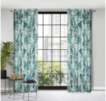 EUROFIRANY Adeline mintás dekor függöny Fehér/zöld 140x250 cm