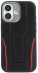 AUDI Tok Audi R8 igazi bőr MagSafe iPhone 17 készülékhez fekete-piros (AU-TPUPCMIP17-R8/D3-RD)