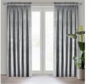 EUROFIRANY Rosa bársony sötétítő függöny Ezüst 135x300 cm