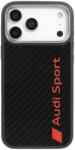 AUDI Tok Audi R8 Carbon Fiber MagSafe iPhone 17 Pro Max készülékhez fekete (AUS-TPUPCMIP17PM-R8/D2-BK)