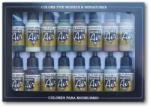 Acrylicos Vallejo Vallejo 71.180 WWII Allied Forces airbrush festék készlet 16x17 ml () (571180-71180)