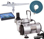 Fengda® - Fenghua Bida Airbrush szett: AS18-2 kompresszor + BD-207K airbrush pisztoly +cső (AS18-207K)
