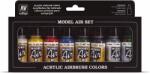 Acrylicos Vallejo Vallejo 71.174 Basic airbrush festék készlet 8x17 ml (Model) (571174-71174)