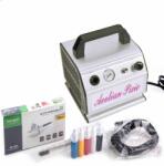 Fengda® - Fenghua Bida Airbrush szett: Kompresszor és BD-130 airbrush pisztoly + cső + kefék + festékek (FD-176K)