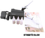 Fengda® - Fenghua Bida Airbrush szett: Kompresszor FENGDA TIMBERTECH MK-200 pisztoly+make-up festékek (MK-200)