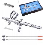 HSENG® Airbrush Machinery HSENG ® HS-80KT airbrush pisztoly 0, 2+0, 3+0, 5 mm tű + gyorskapcsoló () (HS-80KT)