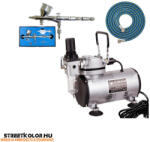 Fengda® - Fenghua Bida Airbrush szett: AS18-2 kompresszor + BD-180 airbrush pisztoly 0, 2mm + cső (AS18-2K20.180)