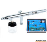 Fengda® - Fenghua Bida FENGDA FE-182K Airbrush pisztoly 0, 3+0, 5+0, 8 mm tű és szórófej + cső (FEN.FE-182K)