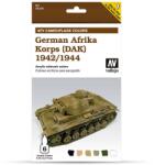  Vallejo 78.410 German Afrika Korps 1942/1944 airbrush festék készlet 6x8 ml () (578410)