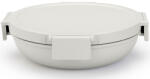 Brabantia Make & Take Lunch Bowl ebédtál szivárgásmentes clip-on fedővel 1L, mikrózható, műanyag, világosszürke (206184)